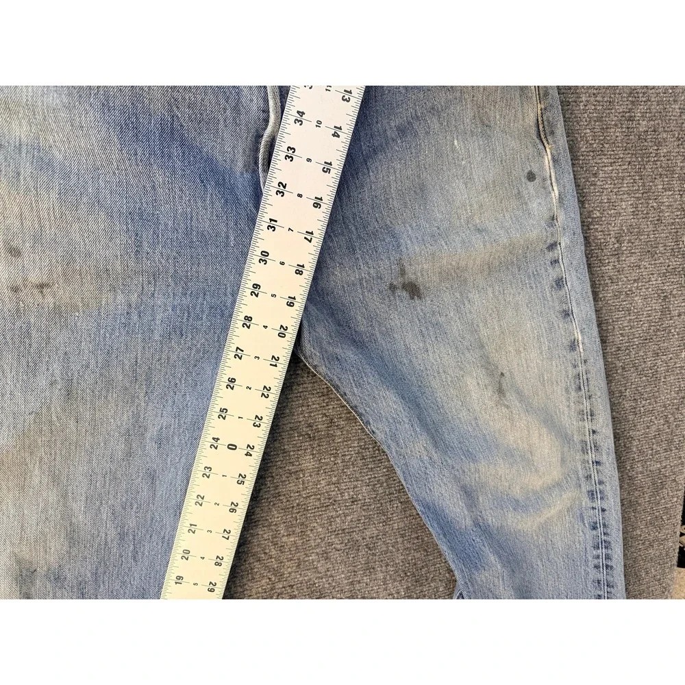Levi's‎ 501 Vintage Mens Jeans 36x30 Button Fly Red Tab Distressed Straight Leg